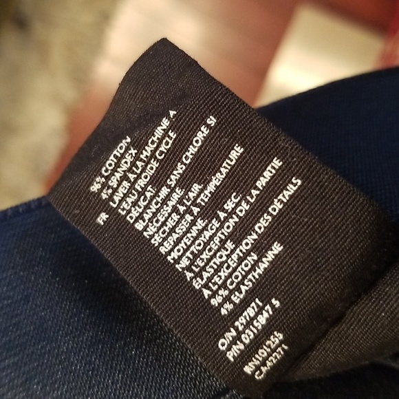 Cos Lux Navy Flat Front Stretch Pants Sz. 6 - Picture 12 of 12